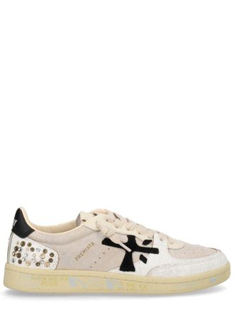 Premiata Bsktclad Calf Leather Sheepskin Sneakers