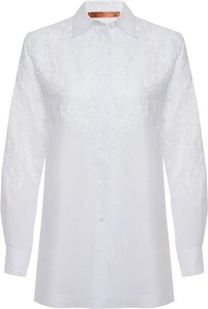 Ermanno Scervino Shirts, female, White, Size: S Over Shirt
