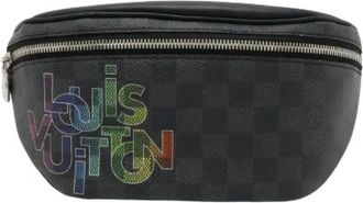 Louis Vuitton Pre-owned Damier Graphite Waist Bag Limited - Dames - Vintage Heuptassen - Zwart - ONE Size - Vintage