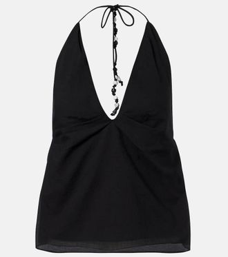 Sir. Azura halterneck cotton top