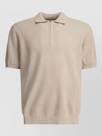 Nn.07 danny polo knit ribbed short sleeve