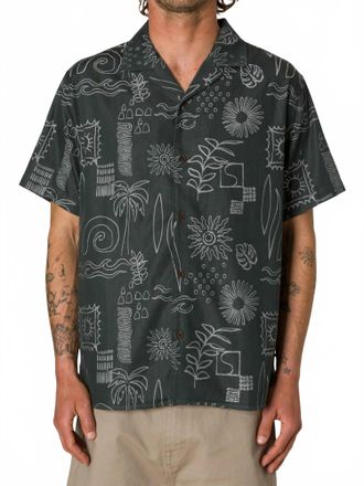 KATIN Habitat Short Sleeve Shirt In Black Wash