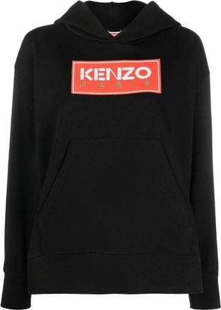 Kenzo Casual Hoodie Sweater - Dames - Hoodies - Zwart - M - Katoen - Hoodies & sweatvesten