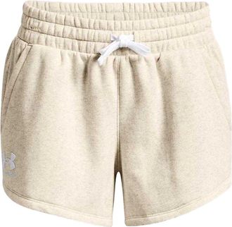 Under Armour Dames/Dames Rival Fleece Korte Broek (Beige)