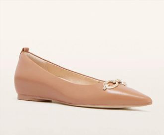FRANKiE4 Womens London Leather Ballet Flats In Tan