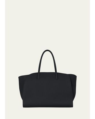 The Row Mens Marlo Saddle Leather Tote Bag