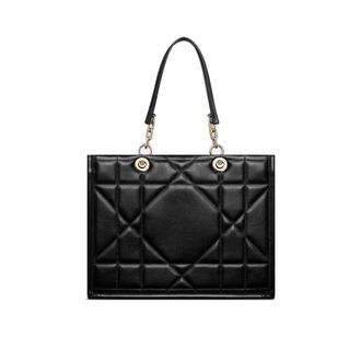 Dior Black Leather Tote Bag