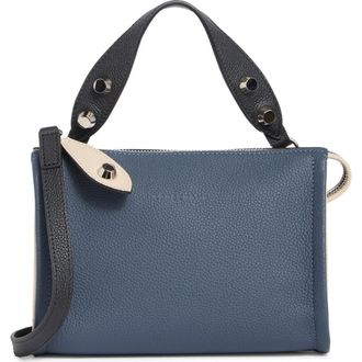 Longchamp Small Crossbody Bag in Pilot Blue/Black/Chalk at Nordstrom Rack