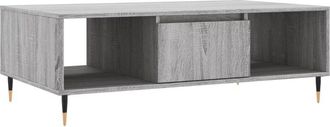 vidaXL Vidaxl - Mesa de centro madera de ingeniería gris Sonoma 104x60x35 cm