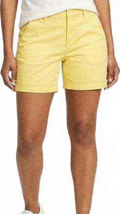 Eddie Bauer Aspire Stretch Cotton Chino Shorts In Light Yellow