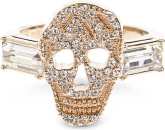 Alexander McQueen Skull Crystal-embellished Ring