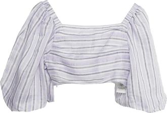 Sandro Top crop a righe - Viola