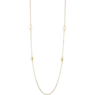 Panacea Howlite Station Necklace in Ivory at Nordstrom