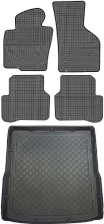 OEM Volkswagen Passat B6 Kombi De 2005 A Septiembre De 2010. Juego De Alfombrillas De Goma Para Coche Y Alfombrilla Para Maletero