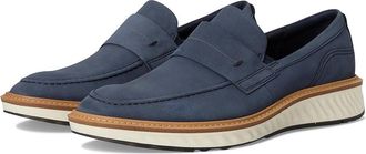 Ecco St.1 Hybrid Penny Loafer Mens Shoes Night Sky : EU 47 (US Mens 13-13.5) M, Leather