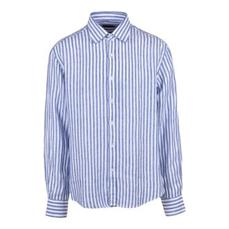 Paul & Shark Casual Shirt - Heren - Casual Overhemden - Blauw - 6XL - Linnen - Overhemden