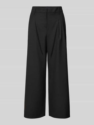 Gardeur Wide Leg Stoffhose in verk&uuml;rzter Passform Modell Franca in Black, Gr&ouml;&szlig;e 38K