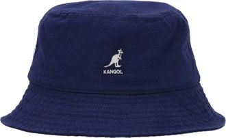 Kangol Starry Blue Gewassen Bucket Hoed - unisex - Hoeden - Blauw - S - Katoen - Accessoires