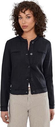 Tommy Bahama Two Palms Patch Pocket Jacket Womens Jacket Black : LG (US 12-14)