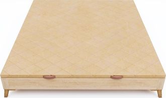 Colchón Morfeo Canapé abatible slim con patas 90x200 beige con gran almacenaje