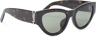 Saint Laurent Dark Brown Cat Eye Sunglasses