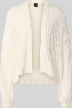 Boss Orange by Hugo Boss BOSS Orange Regular Fit Strickjacke mit Wollanteil Modell FURGOVIA in Weiss, Größe XL