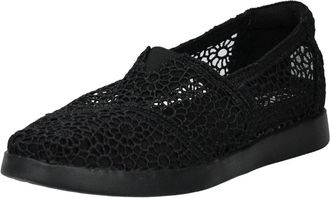 Toms Womens Toms Alpargata Plus Loafer Black Moroccan Crochet Flat Shoes GAL1947