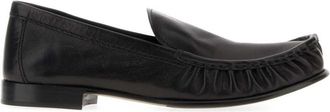 Miu Miu Black Leather Loafers