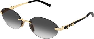 Gucci GG2051S 001 Womens Sunglasses Gold Size 58