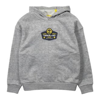 Timberland Logo-print Hoodie - male - Timberland - Kids Sweatshirts - Gray - 4 Y - Kids