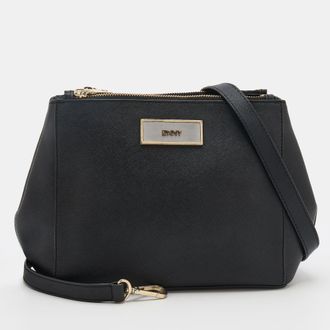DKNY Dkny Black Leather Shoulder Bags