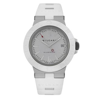 Bulgari Pre-owned Bvlgari Aluminium Automatic Silver Dial Mens Watch BB 40