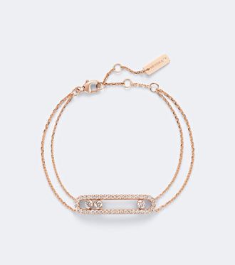 Messika Move Classique 18kt rose gold bracelet with diamonds