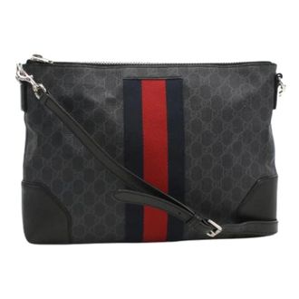 Gucci Pre-owned Vintage Schoudertas - Heren - Vintage Clutch - Zwart - ONE Size - Leer - Vintage