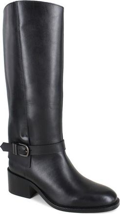 Zigi Soho Simeon Knee High Riding Boot in Black Leather at Nordstrom, Size 11