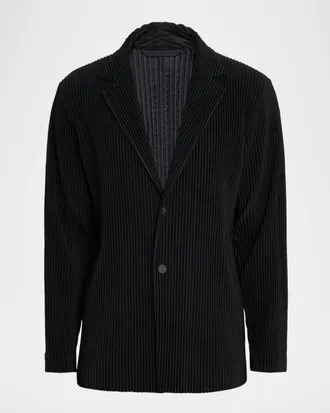 Homme Pliss&eacute; Issey Miyake Men & apos;s Pleated Basics Jacket