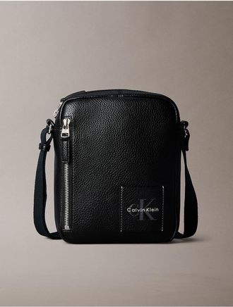 Calvin Klein Mens Monologo Reporter Bag - Black