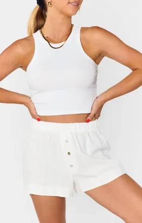 Show me your Mumu Womens Max Boxer Shorts In White