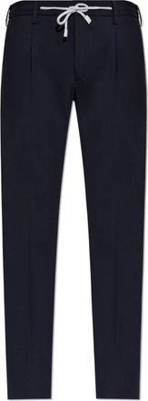 Eleventy Milano Wollen Broek - Heren - Slim Fit Broeken - Blauw - W33 - Wol - Broeken