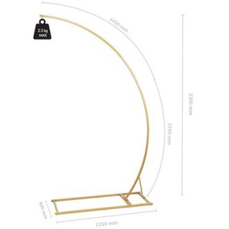 OEM Base De L&aacute;mpara De Metal, Dorado, 135x230 Cm