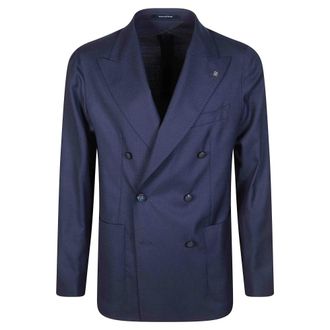 Tagliatore Blazers, male, Blue, Size: 2XL Giacca DoppioPetto