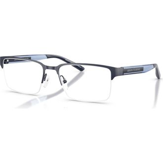 A|X Armani Exchange 55mm Rectangle optical glasses in Blue at Nordstrom
