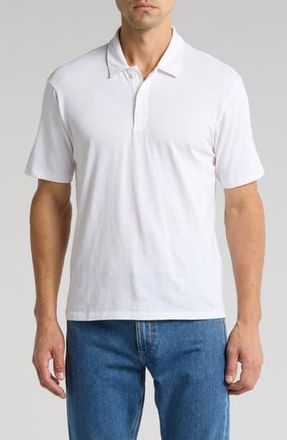 Rag & Bone Classic Cotton Slub Jersey Polo in White at Nordstrom Rack, Size Xx-Large