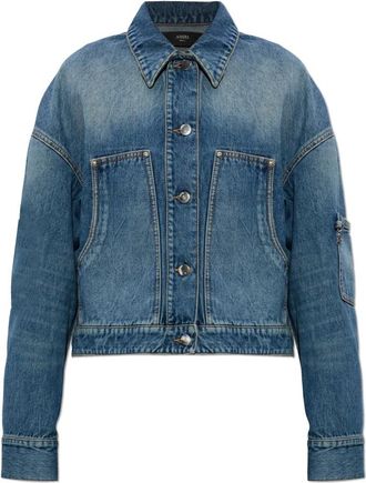 Amiri Denim Work Jacket - Dames - Spijkerjassen - Blauw - M - Denim - Jassen