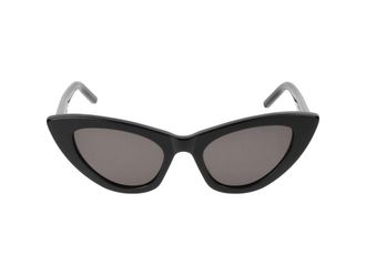Saint Laurent Sonnenbrille Saint Laurent SL 213 LILY 001 Schwarzes Schwarzes Grau /21/145