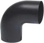 TEN Codo 90&deg; Esmalte Negro Mate, D.153