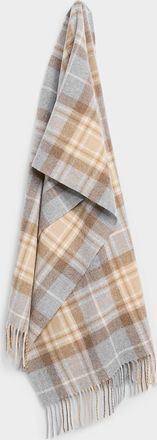 Simons Womens Discreet check scarf Exclusive collection from Italy