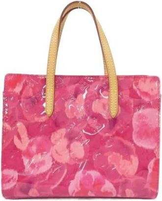 Louis Vuitton Pre-owned Tote Bags, female, Pink, Size: ONE SIZE Pre-owned Monogram Vernis Handbag