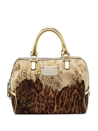 Dolce & Gabbana velvet paisley-print tote bag - Oro
