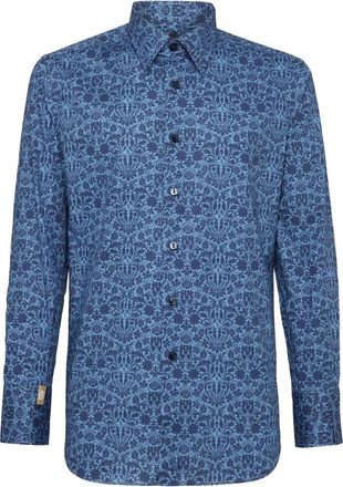 Billionaire Boys Club Milano Original Shirt - Heren - Casual Overhemden - Blauw - S - Katoen - Overhemden